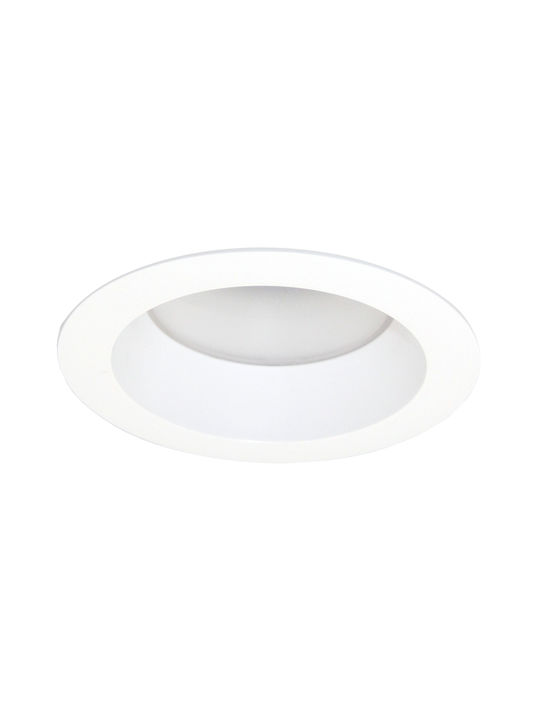 Gekas Recessed Spot with Socket GU10 White 9.3x9.3cm. 1pcs