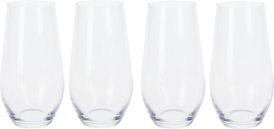 Excellent Houseware Σετ Ποτήρια Νερού από Κρύσταλλο 580ml 4τμχ