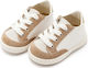 Babywalker Beige Baptism Leather Sneakers