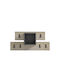 HomeMarkt Κρεμάστρα Τοίχου Slot Ξύλινη 6 Θέσεων Γκρι 69x12x32cm