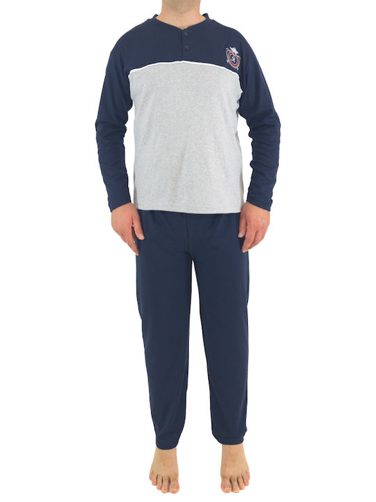 Rimoli Men's Winter Pajamas Set Gray