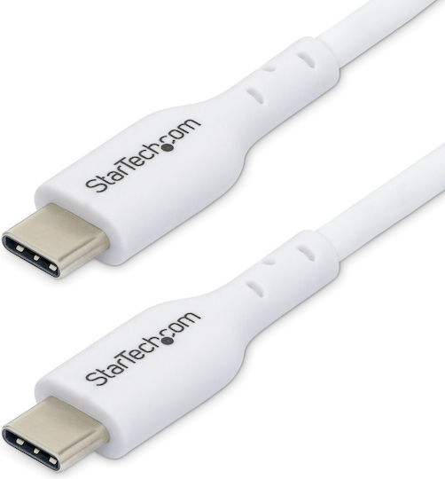 StarTech Cablu USB 2.0 USB-C Masculin - USB-C 60W PD Alb 2m USB2CC2MNCWHE