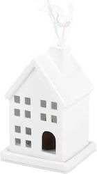 Keramik-Räucherkegel-Brenner Basis Weißes Haus Räucherkegelhalter 10,5 cm