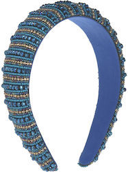 Blaues Haarband mit blauen Perlen 5-49-792-0052