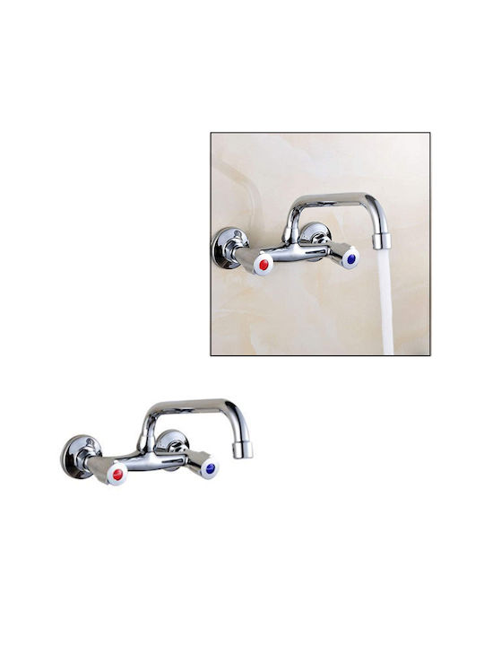 Kitchen Faucet Wall Silver