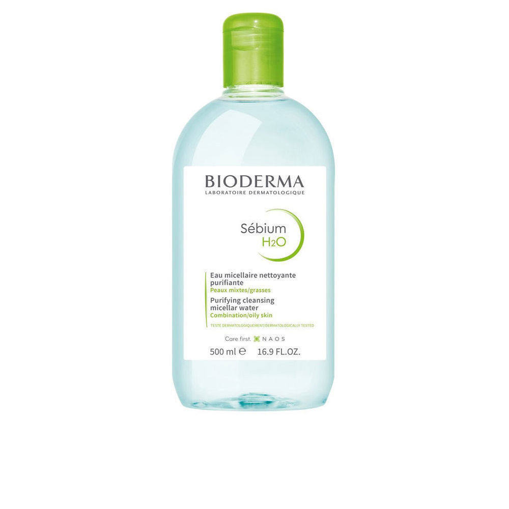 Bioderma Sebium H2O Micellar Water Αφαίρεσης Μακιγιάζ Προσώπου για Ακνεϊκές Επιδερμίδες 500ml