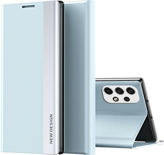 New Design Book Δερμάτινο / Δερματίνης Γαλάζιο (Galaxy A33 5G)