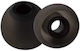 Replacement Silicone Earbud Covers Black S Set of 2 Pieces