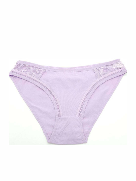 Femeie Slip cu Dantelă Purple