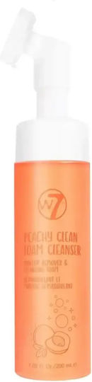 W7 Cosmetics Peachy Clean Gesichtsreiniger Schaumstoff mit Feuchtigkeitsspendender Wirkung 200ml