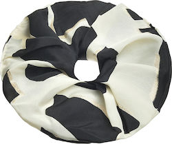 Ble Scrunchie Schwarz Beige Gold Details Φ8x2 5...