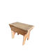 Hocker Für das Wohnzimmer Hölzernes Teak 40x24x24cm