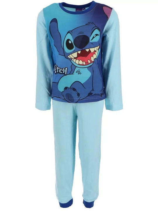 Disney Kids' Pajamas Winter Cotton Blue Lilo And Stitch