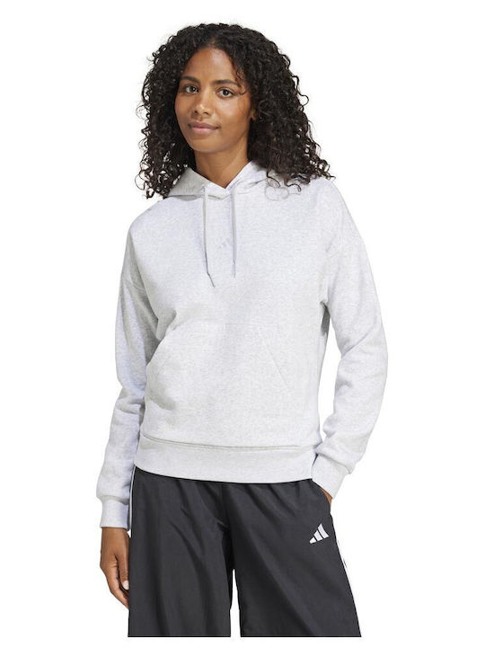 adidas Essentials Дамски Суитшърт Худи Сив