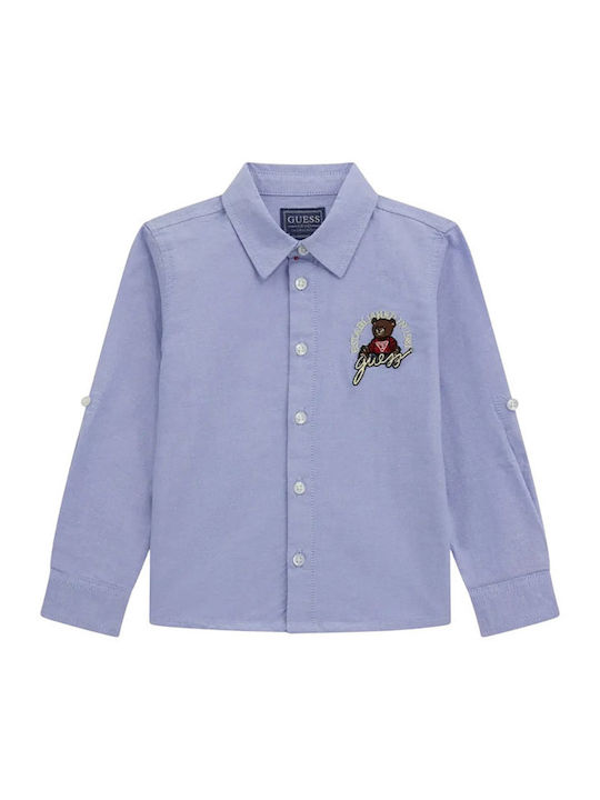 Kids Shirt Long Sleeve Sky Blue
