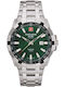 Swiss Alpine Military by Grovana Men's Watch Chronograph Battery with Silver Metal Bracelet