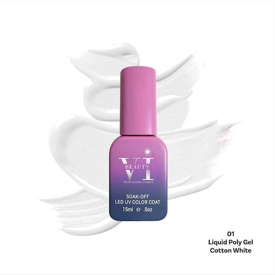 Beauty VI Gel Νυχιών Λευκό 15ml