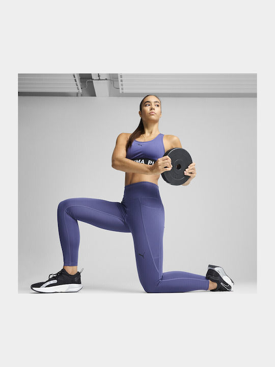 PUMA Training Γυναικείο Cropped Κολάν Blue Crystal