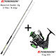 Robinson Maverick Zander Jig Lanseta de pescuit pentru Spinning 2.7m cu Mecanism 8-42gr