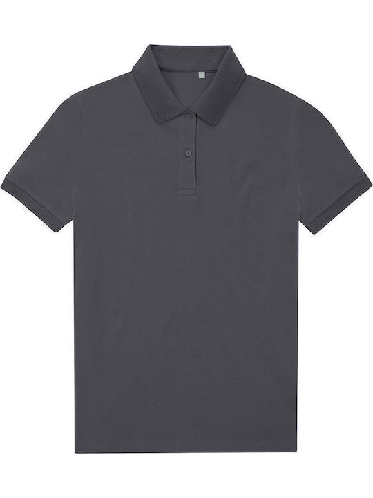 B&C Dark Дамска рекламна поло тениска Dark Grey