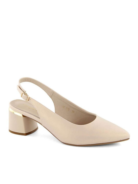 Sergio Leone Beige Heels