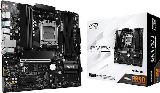 ASRock B850M Pro-A Motherboard Micro ATX με AMD AM5 Socket 90-MXBR80-A0UAYZ
