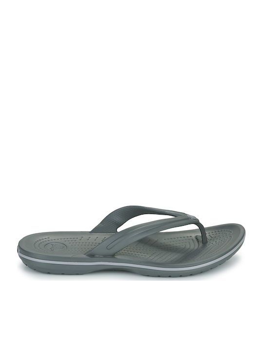 Crocs Crocband Ανδρικά Flip Flops Ανατομικά Γκρι