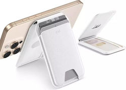 ESR MagSafe Suport Carduri Aura Wallet Stand HaloLock în culoarea Alb