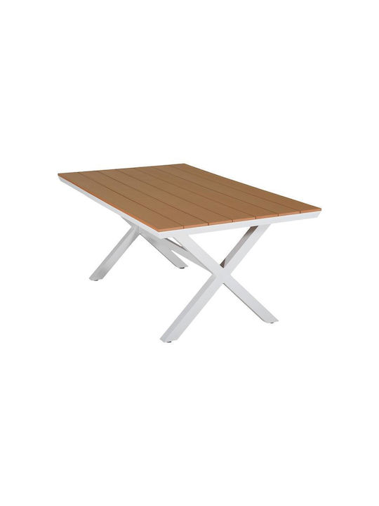 Tisch Stabil Fl6510 White 180x100x75cm