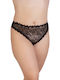 Femeie Brazilia cu Dantelă Black
