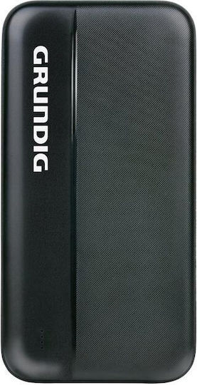 Grundig Power Bank 20000mAh με 2 Θύρες USB-A Μαύρο