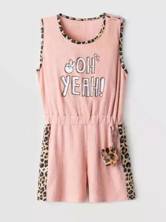 Kids' Fabric Jumpsuit Shorts/Bermudas Salmon