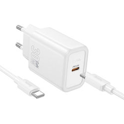 Hoco N62 30W με Καλώδιο USB-C - USB-C