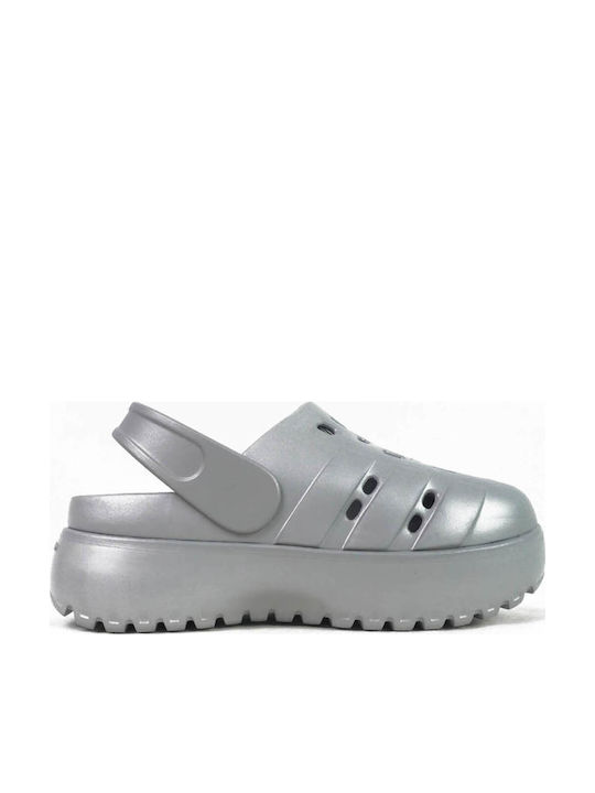 adidas Adilette Дамски Клоги Сребристи