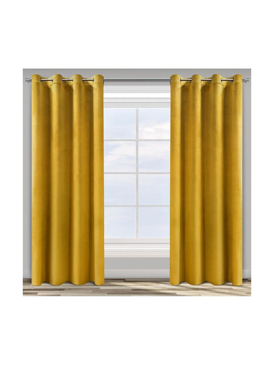 Eurofirany Curtain Rosa Yellow 140x250cm