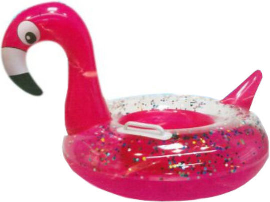 Peacock Inflatable for the Sea with Handles Pink