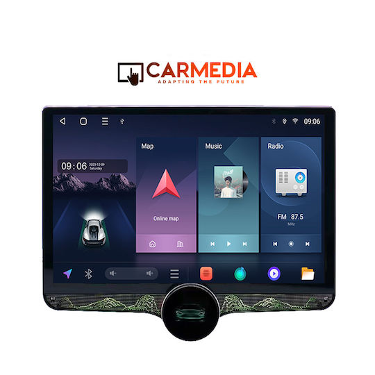 Carmedia Ηχοσύστημα Αυτοκινήτου για BMW X3 (E83) 2003-2010 (Bluetooth/USB/AUX/WiFi/GPS/Apple-Carplay/Android-Auto) με Οθόνη Αφής 11.8"