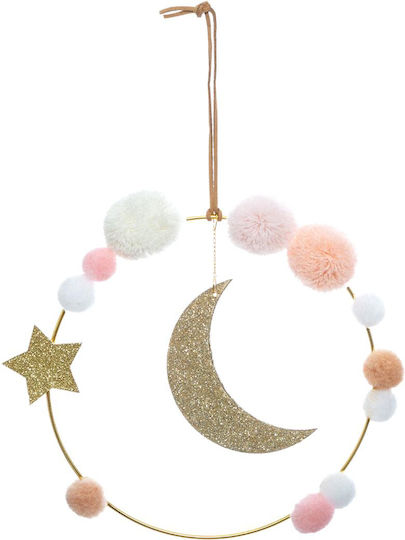 Kids Decorative Hanging Gold 14.5x21.5cm