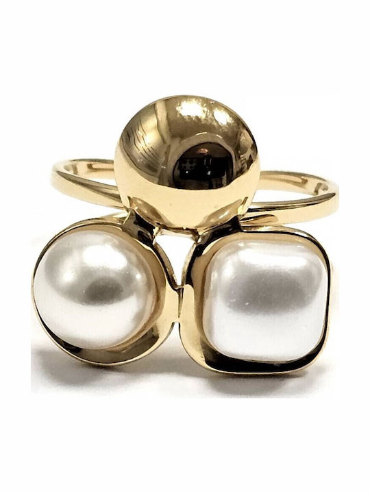 Karma Gifts Women's Steel Gold Plated Ring