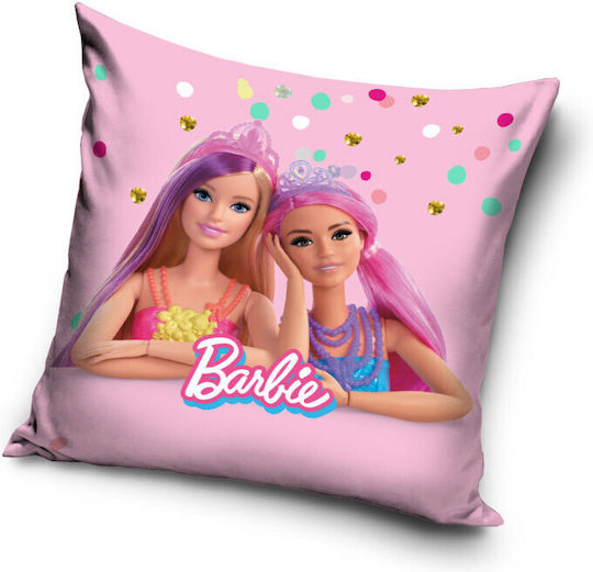 Husă pernă velur Barbie Friends 40x40 cm
