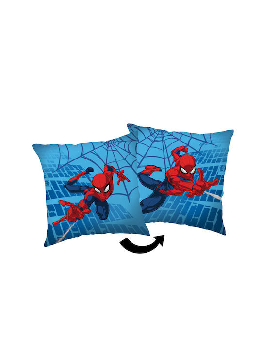 Spiderman Blue Velvet Cushion Cover 40x40 Cm
