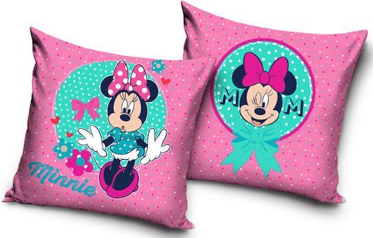 Disney Minnie Velvet Cushion Cover 40x40 Cm
