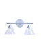 ArkoLight Modern Lamp Wall with Socket G9 Silver 13cm