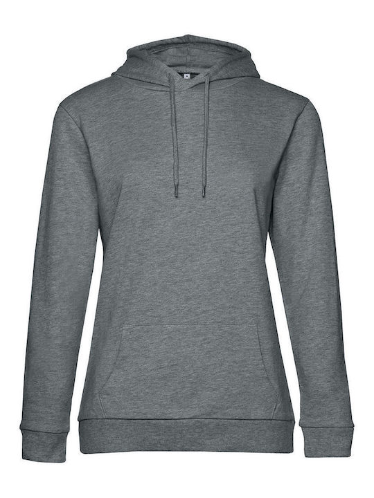 B&C Дамски рекламен суитшърт Heather Mid Grey