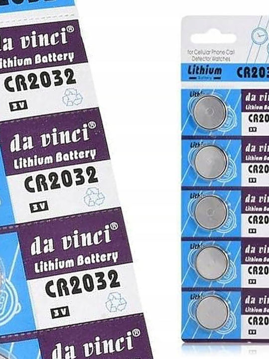Rosfix Μπαταρίες Λιθίου Ρολογιών CR2032 3V 5τμχ