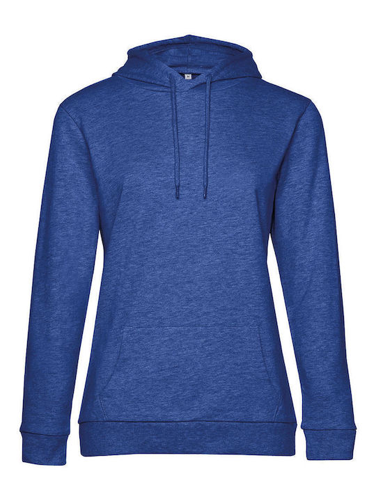 B&C Дамски Рекламен Суитшърт Heather Royal Blue