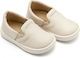 Babywalker Ecru Baptism Leather Moccasins