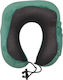My Home Luxury Inflatable Memory Foam Travel Pillow for Kids with Bluetooth and Carrying Case 19x12cm Green