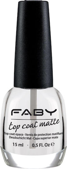 Faby Top Coat / Base Coat για Απλά Βερνίκια Matte 15ml