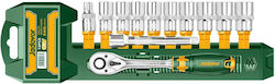 Jadever 400576 Ratschen- und Steckschlüssel-Set 3/8" 12 Stück Jadever 400576 Ratschen- und Steckschlüssel-Set 3/8" 12 Stück